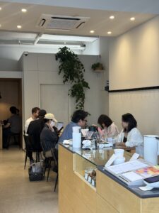 Coffee drinking space at Alexander Coffee Studio